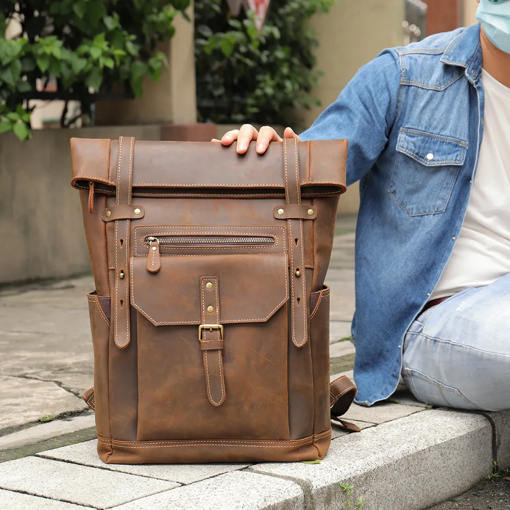 Men's Leather Rucksack | Ellora