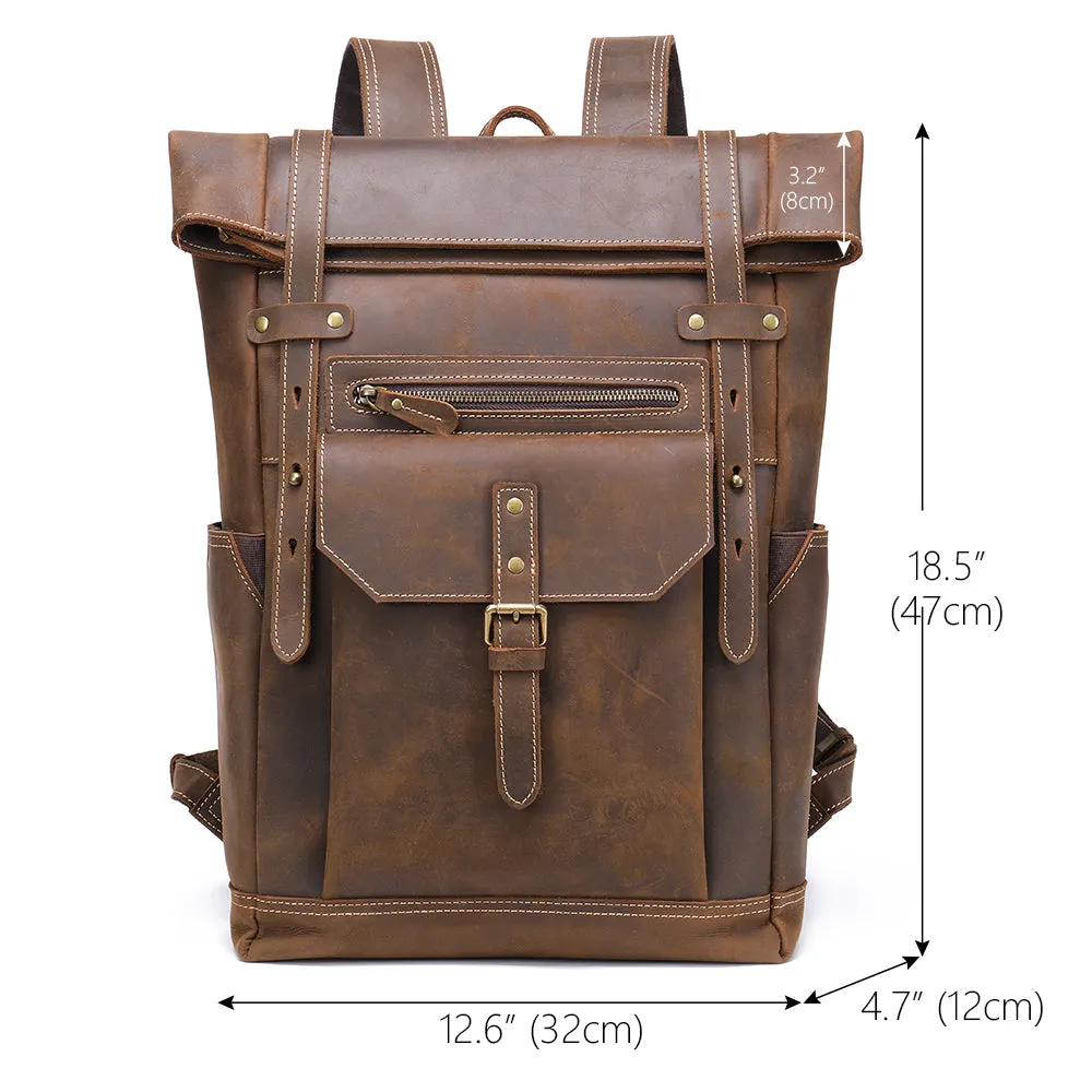 Men's Leather Rucksack | Ellora