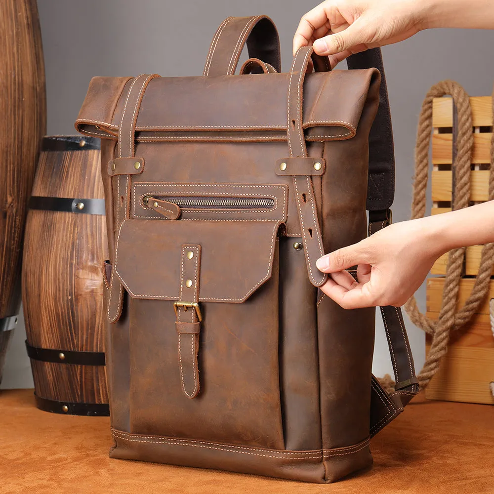 Men's Leather Rucksack | Ellora