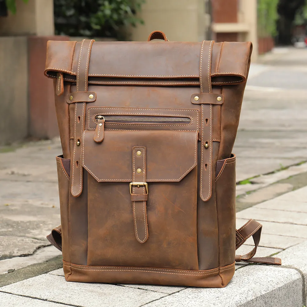Men's Leather Rucksack | Ellora