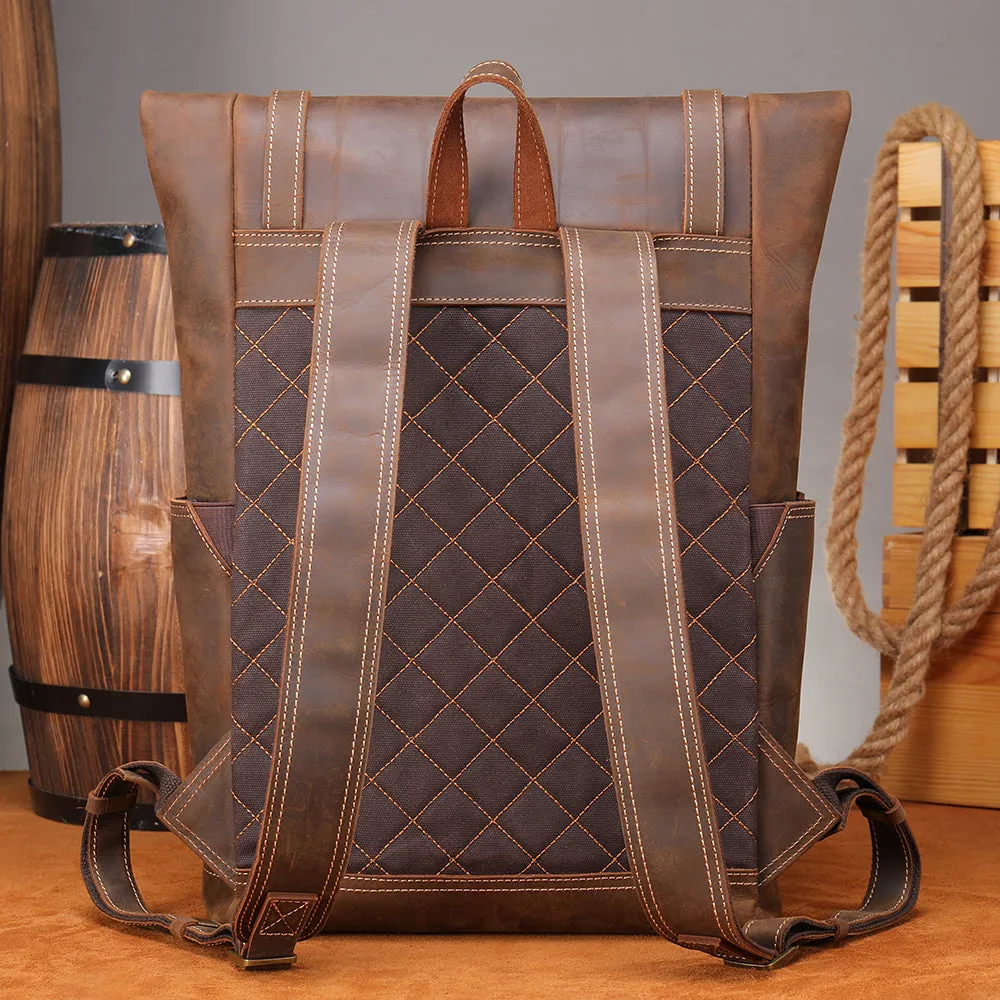 Men's Leather Rucksack | Ellora