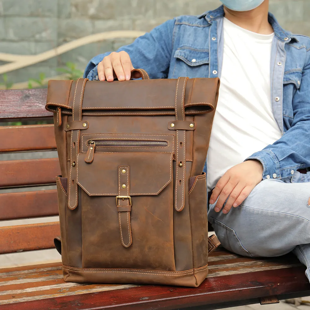 Men's Leather Rucksack | Ellora