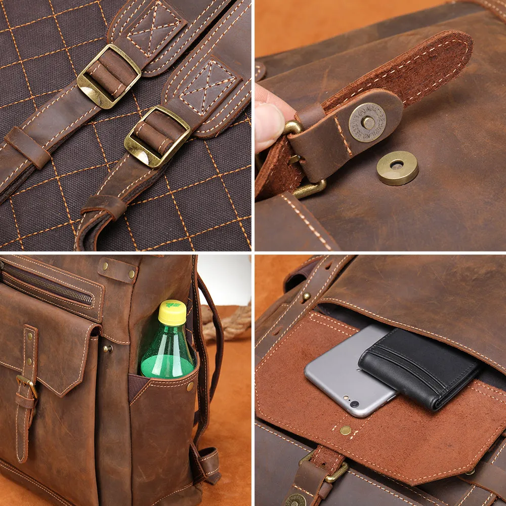 Men's Leather Rucksack | Ellora