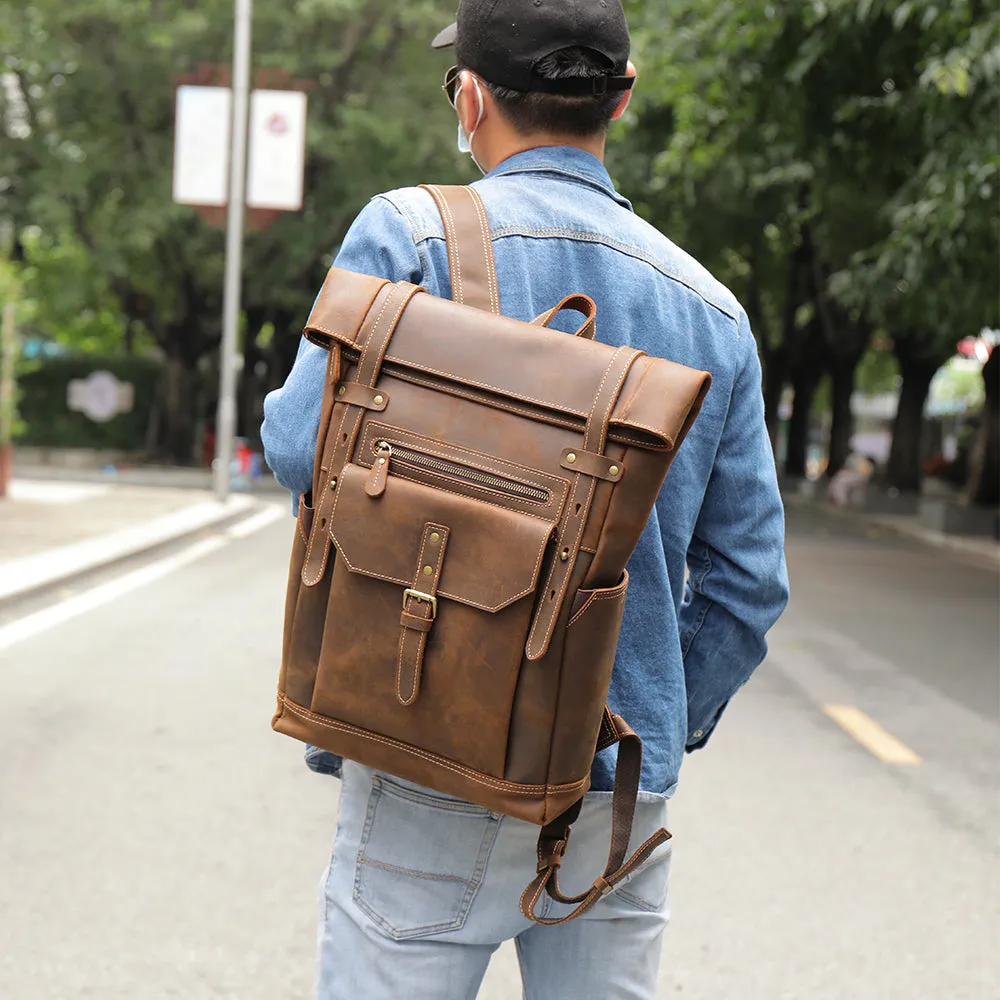 Men's Leather Rucksack | Ellora