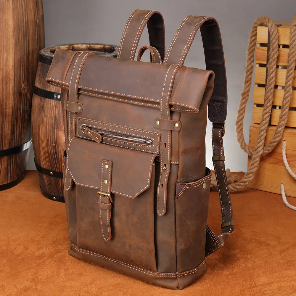 Men's Leather Rucksack | Ellora
