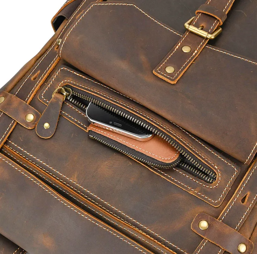 Men's Leather Rucksack | Ellora