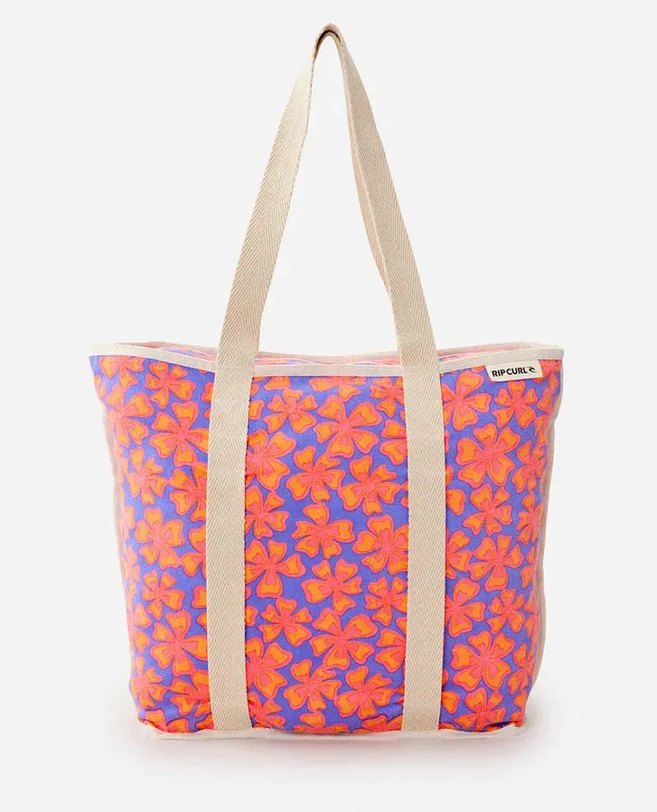 Mixed Canvas 31L Tote - Purple