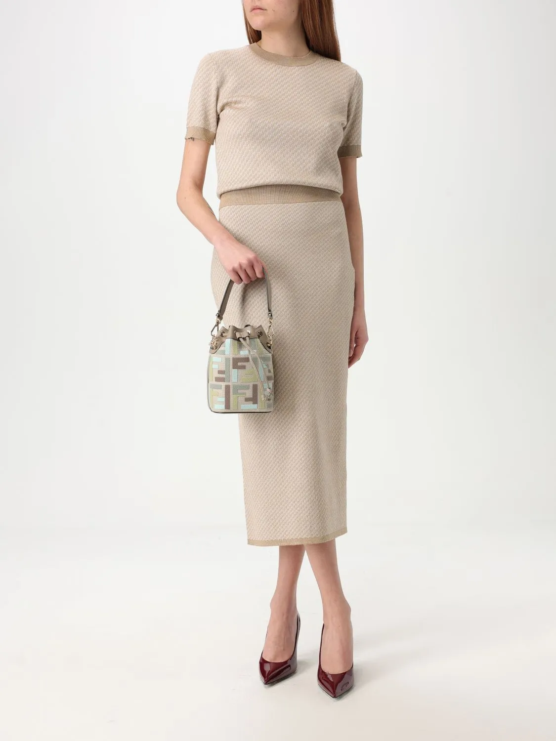 Mon Tresor FF Canvas Bucket Bag