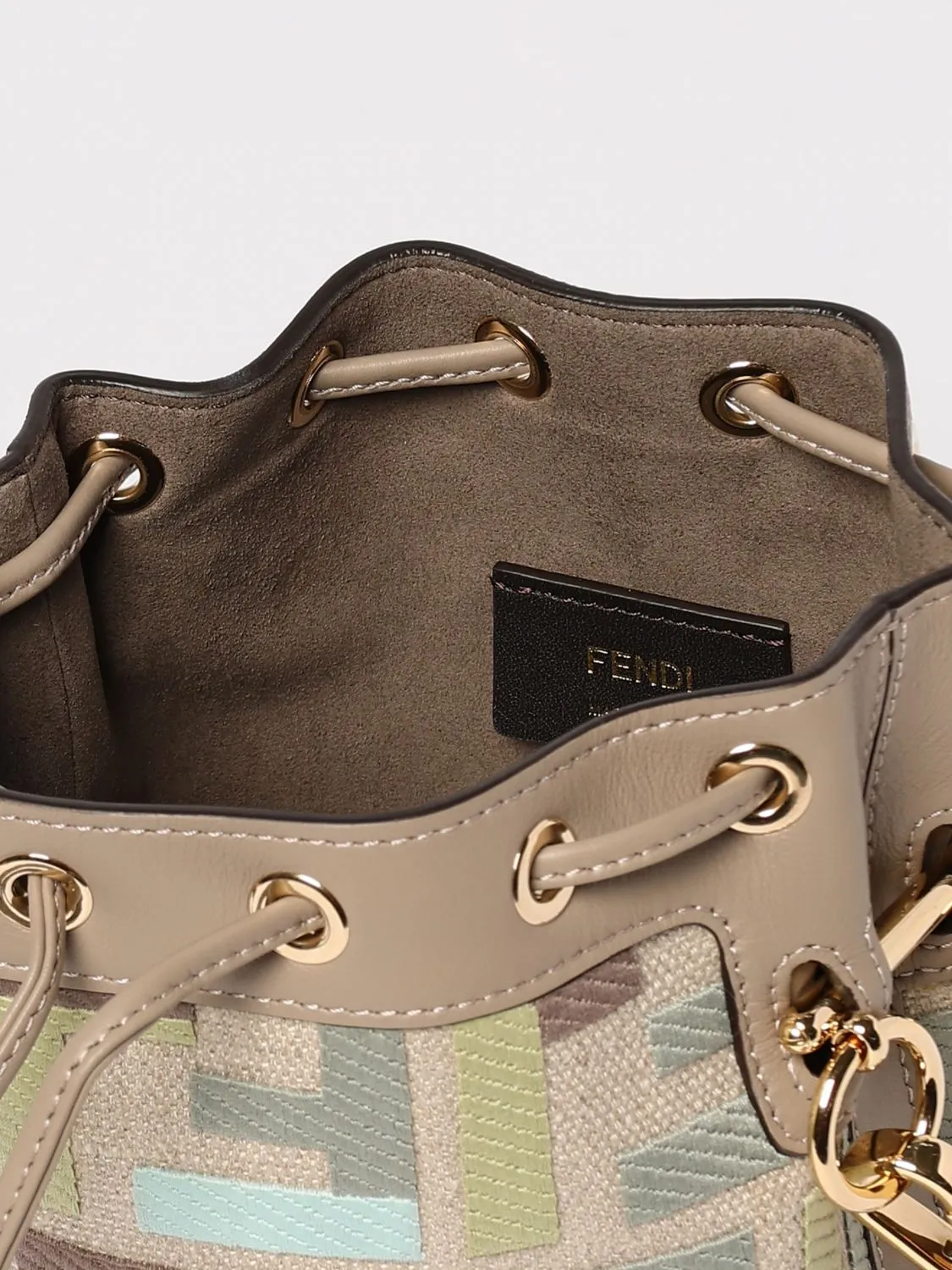 Mon Tresor FF Canvas Bucket Bag