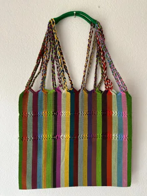 Multicolor Loom Tote Bag