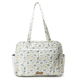 Myra Bags Royal Damask Diaper Bag Off White