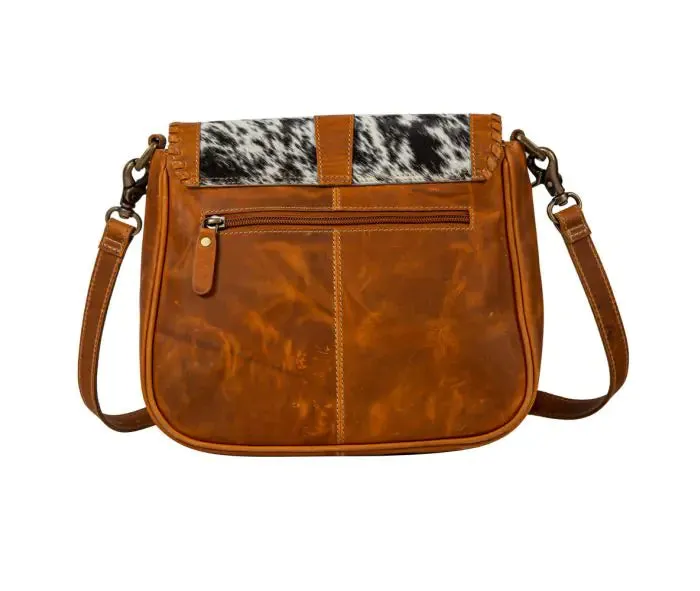 Myra Bags The Tyson Trail Leather Hair-on Bag