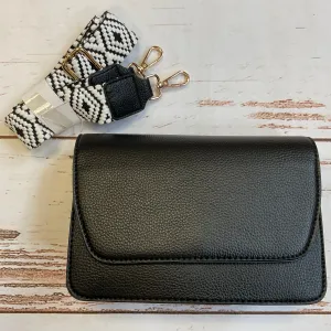 Noah Flapover Crossbody Purse With Guitar Strap
