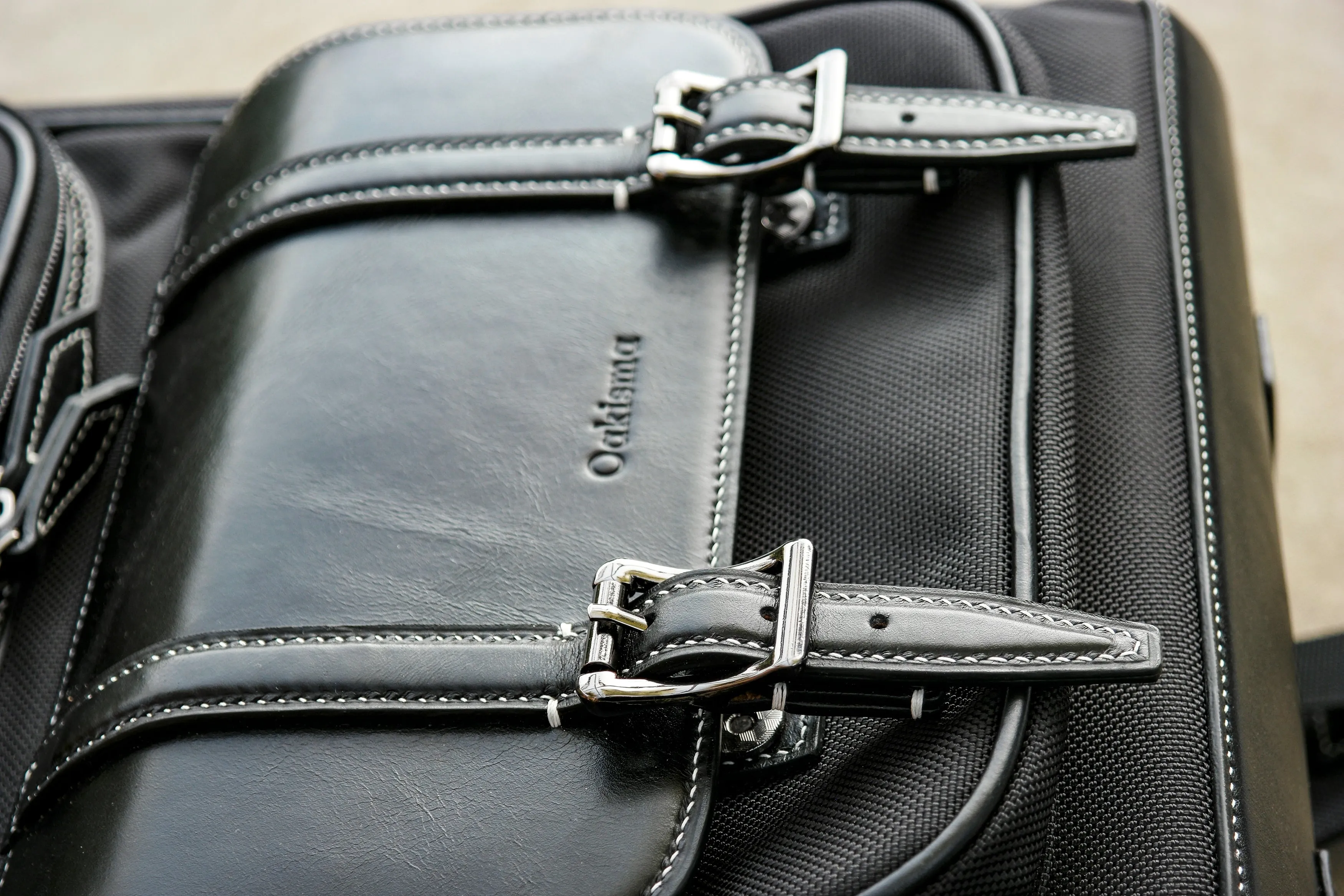 Nylon leather backpack, Women's Nylon Backpacks, Nylon and Vegan Leather Rucksack,leather backpack, Best Leather Bags for Work