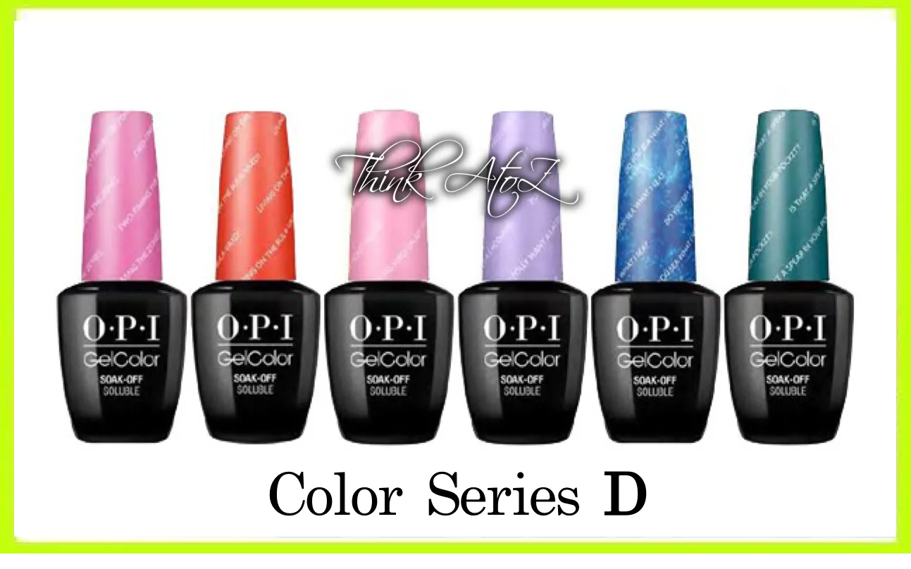 OPI Gelcolor Soak Off Gel Nail Polish 15ml 0.5floz COLOR SERIES D
