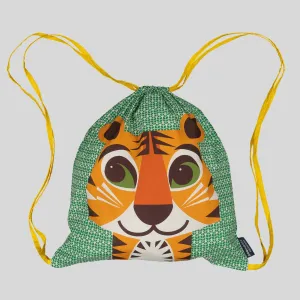 Organic Cotton Drawstring Bag Tiger