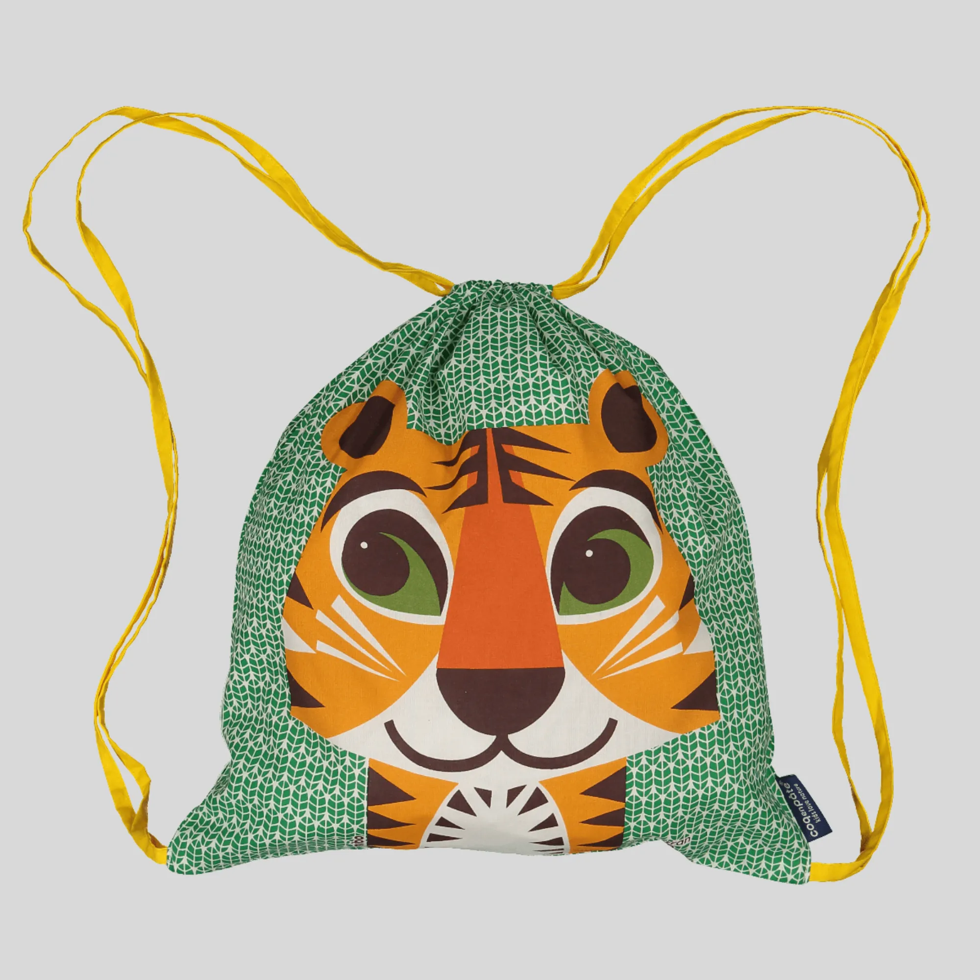 Organic Cotton Drawstring Bag Tiger