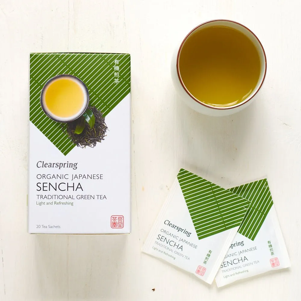 Organic Japanese Sencha Green Tea - 20 Tea Sachets