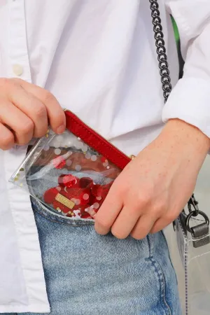 Packed Party Spirit Squad Red Keychain Purse