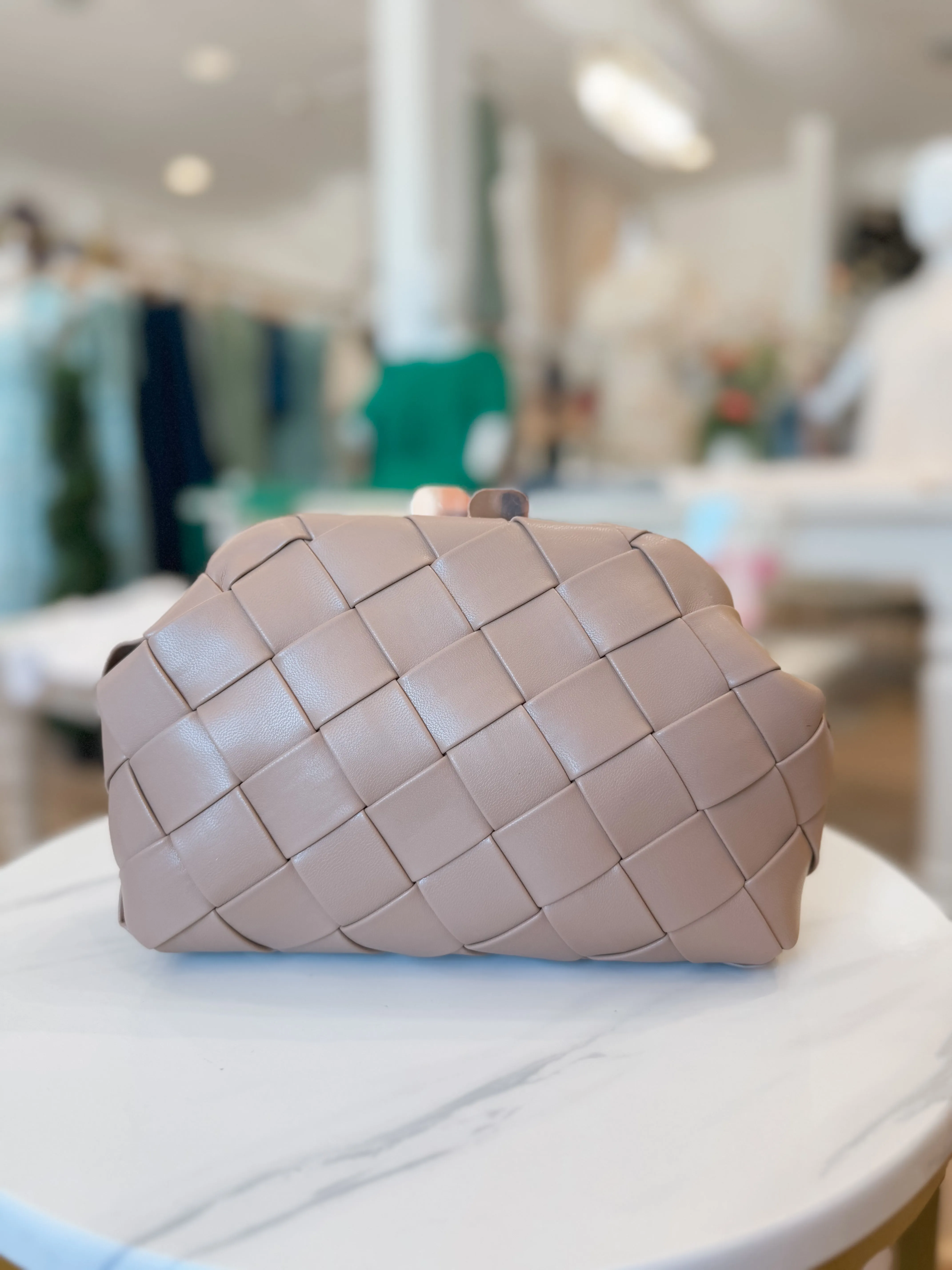 Pauline Woven Crossbody: Natural
