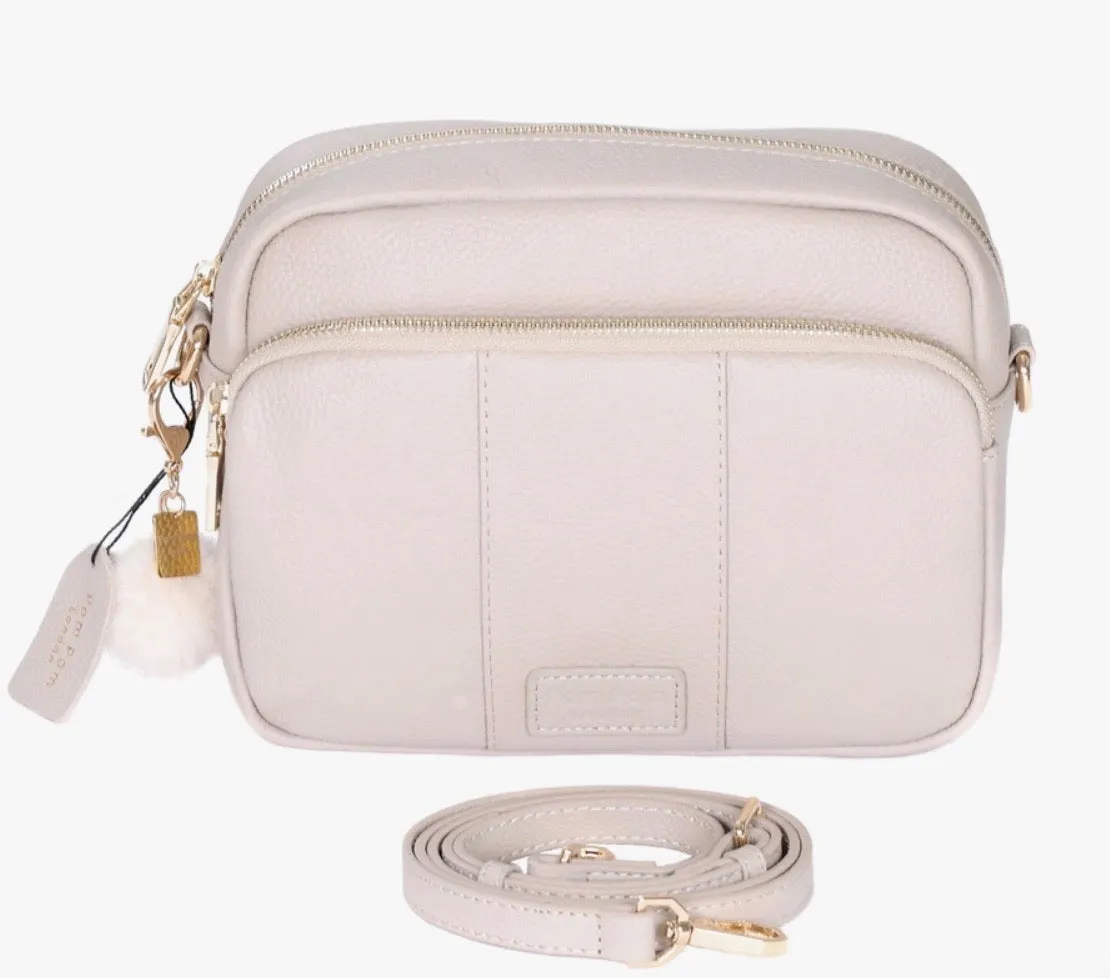 Pom Pom London Mayfair Plus Bag Stone