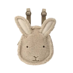 Pugi Backpack | Bunny | Beige Curly Faux Fur