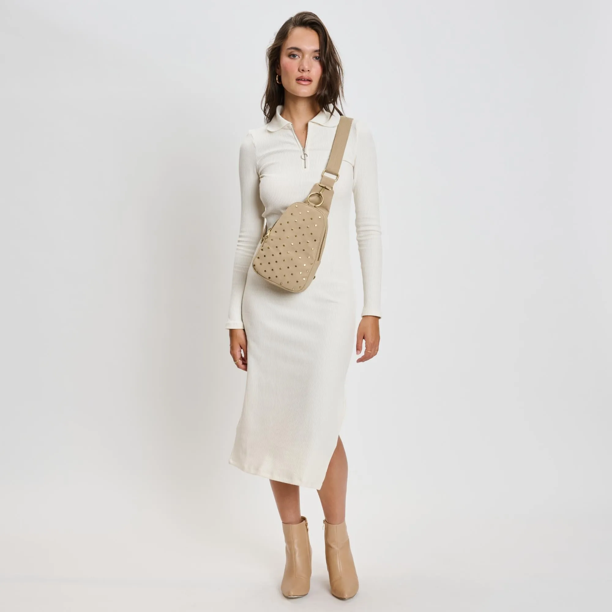 Regina Studded Sling Backpack