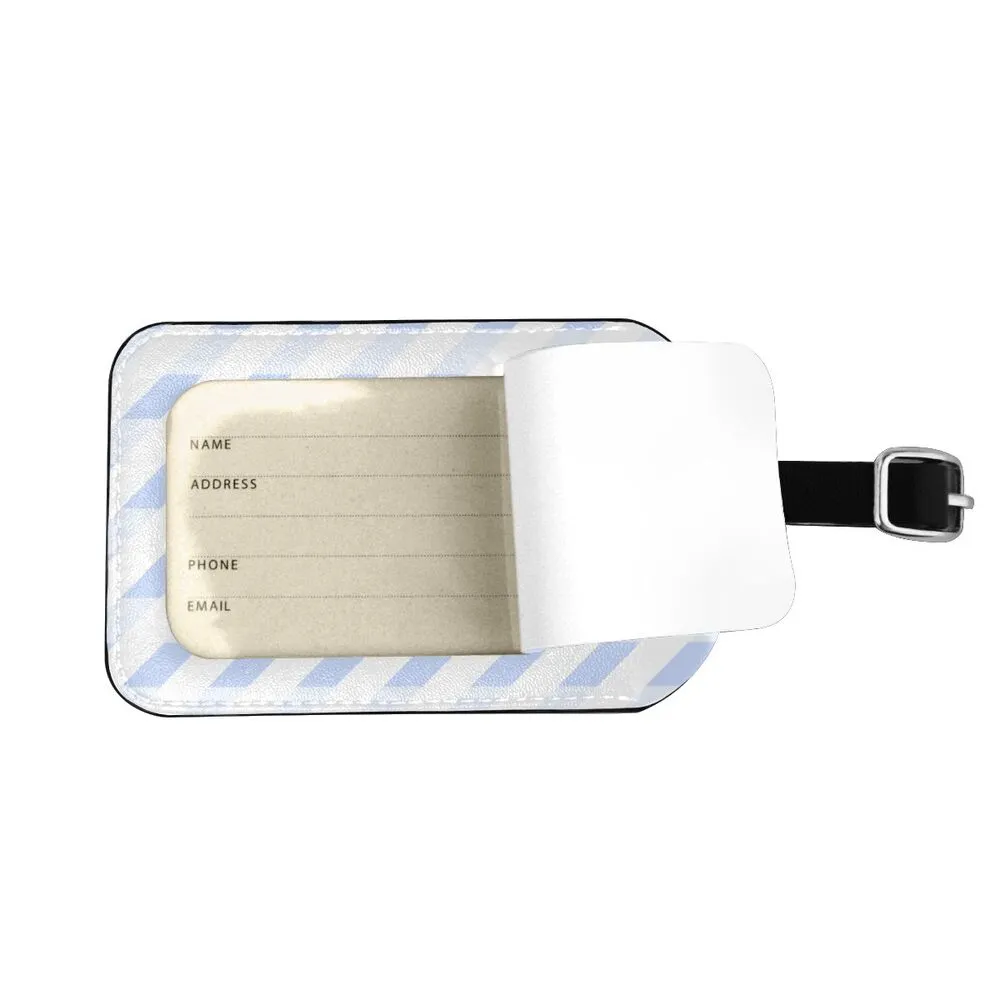 Removable And Convenient Leather Luggage Tag