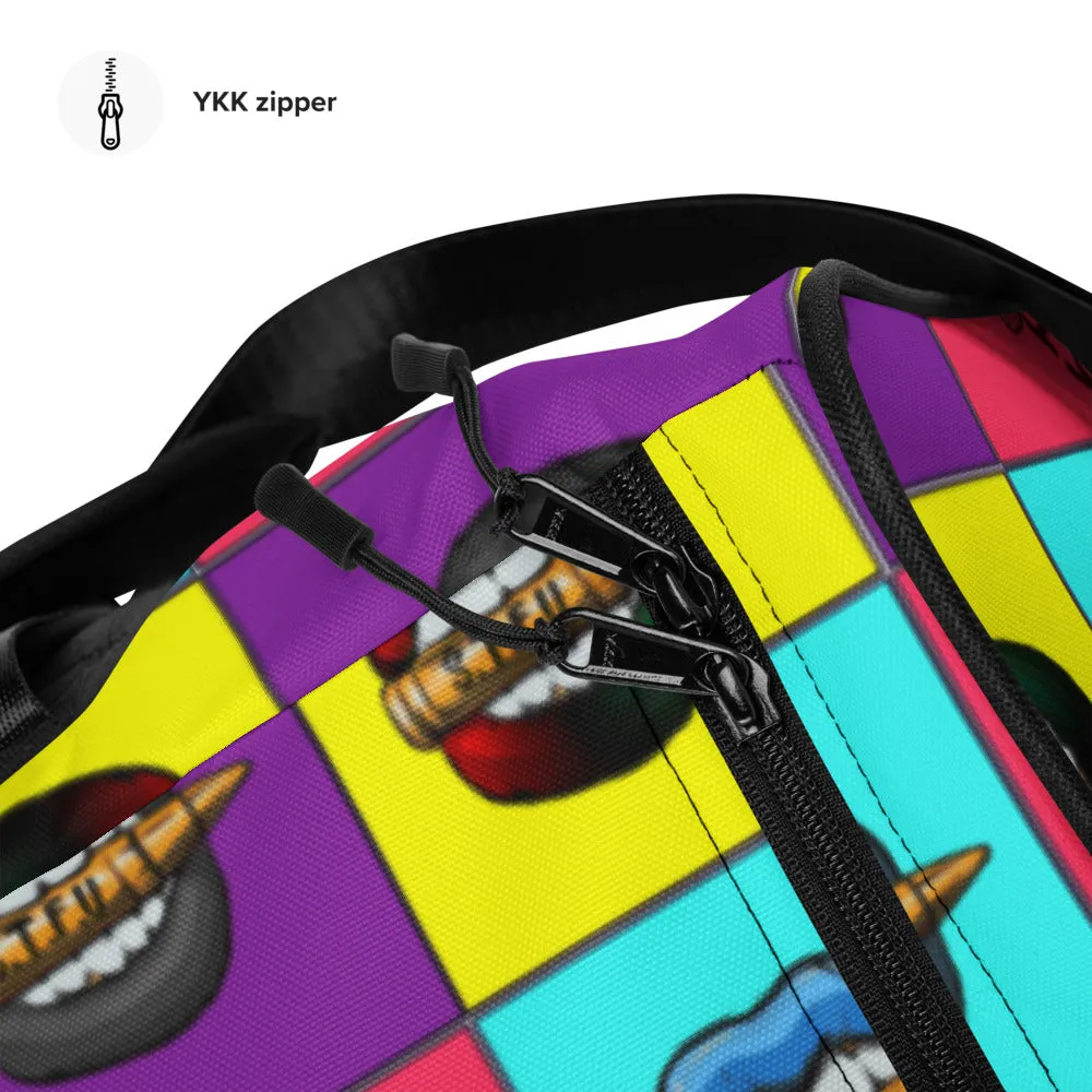 Retro Colorblock STFU Logo Duffel Bag