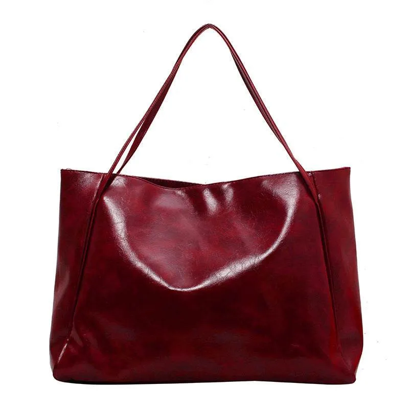 Retro Women's Oversized Tote Shoulder Handbag