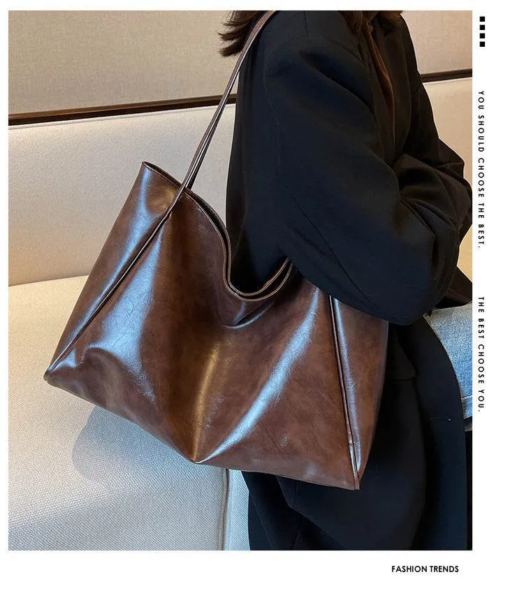 Retro Women's Oversized Tote Shoulder Handbag