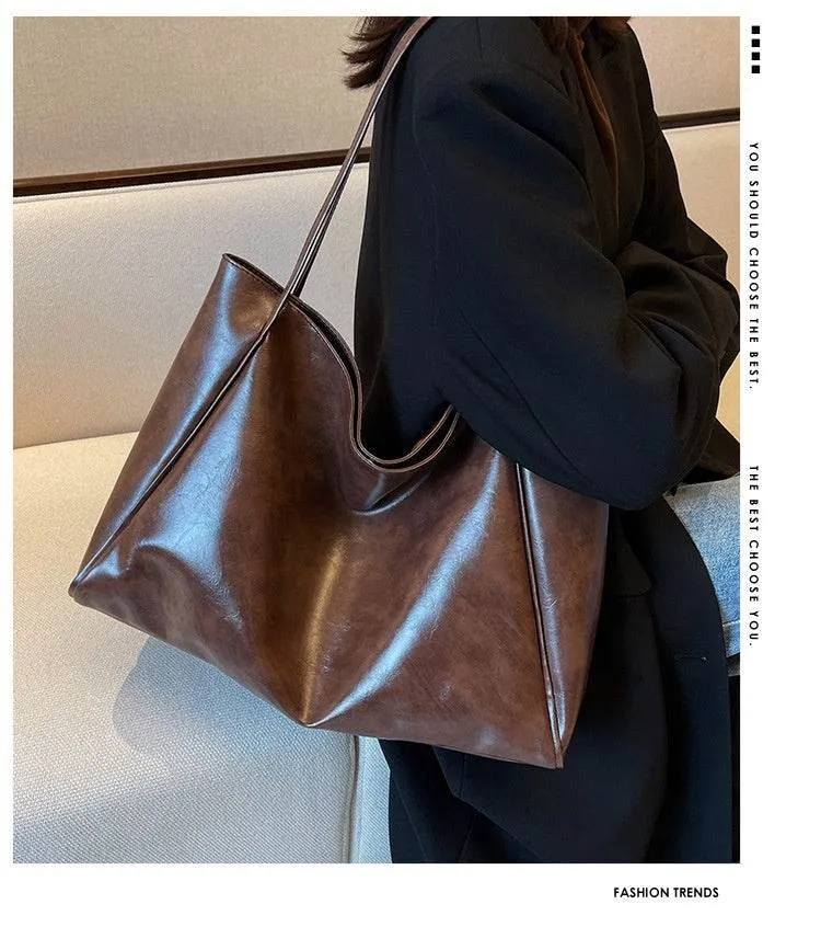Retro Women's Oversized Tote Shoulder Handbag