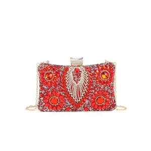 Rhinestone and Gem Cocktail Clutch