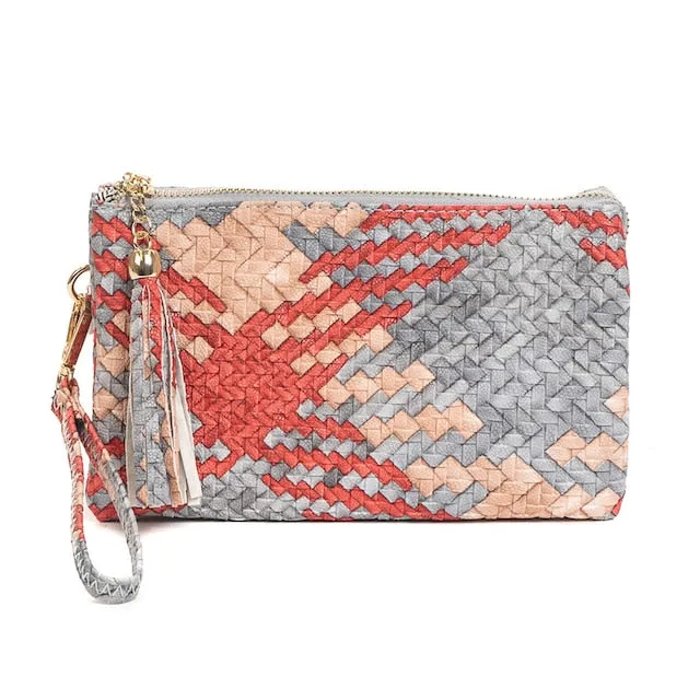 Riley Woven Wristlet/Crossbody