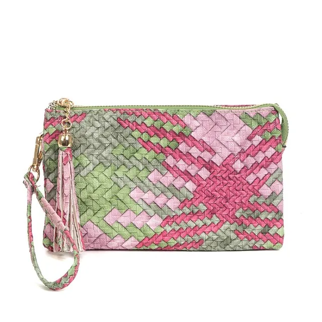 Riley Woven Wristlet/Crossbody