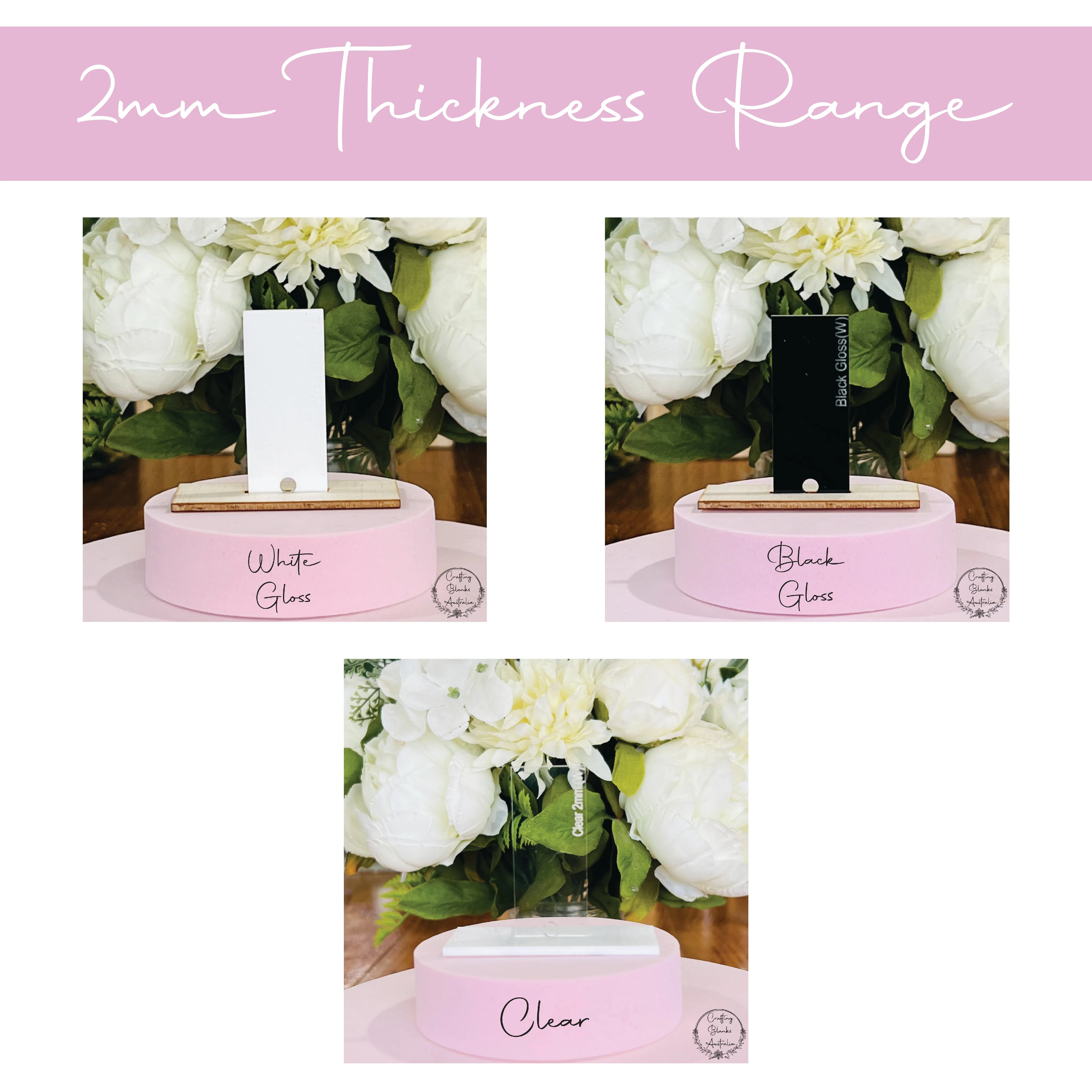 Rounded Rectangle • Blank Tag • 30mm x 60mm