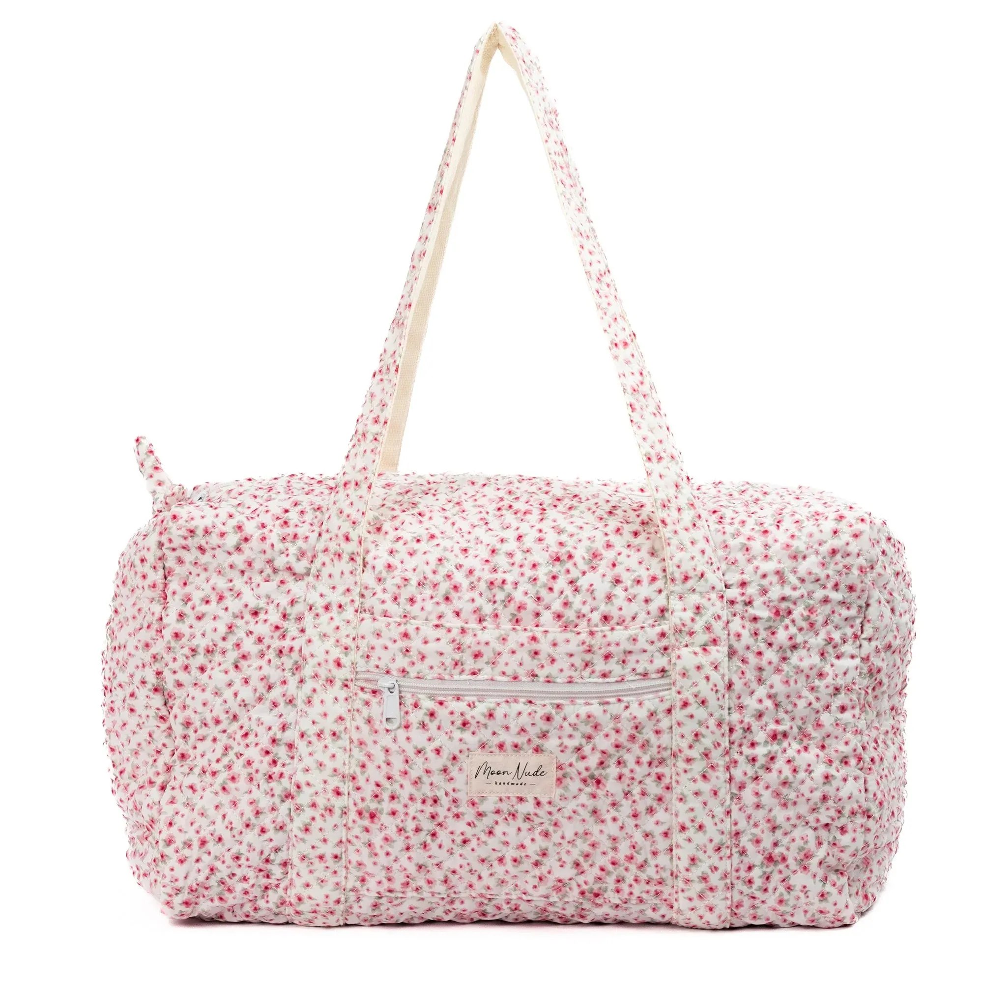 RoyaleGlow Peony Floral Travel Duffel Bag for Stylish Trips