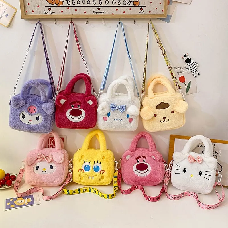 Sanrio Kuromi Cartoon Plush Bags – Handbags(17044)