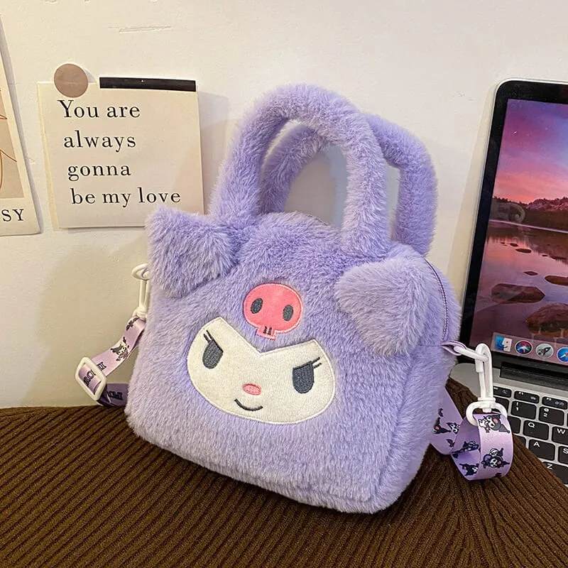 Sanrio Kuromi Cartoon Plush Bags – Handbags(17044)