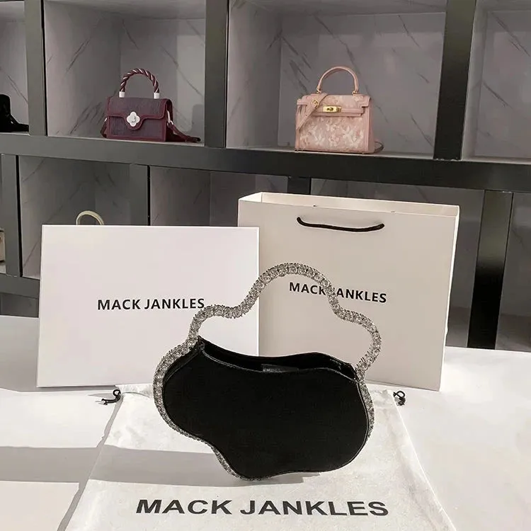 Satin Diamond Shoulder Bag