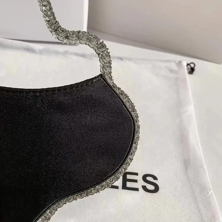 Satin Diamond Shoulder Bag