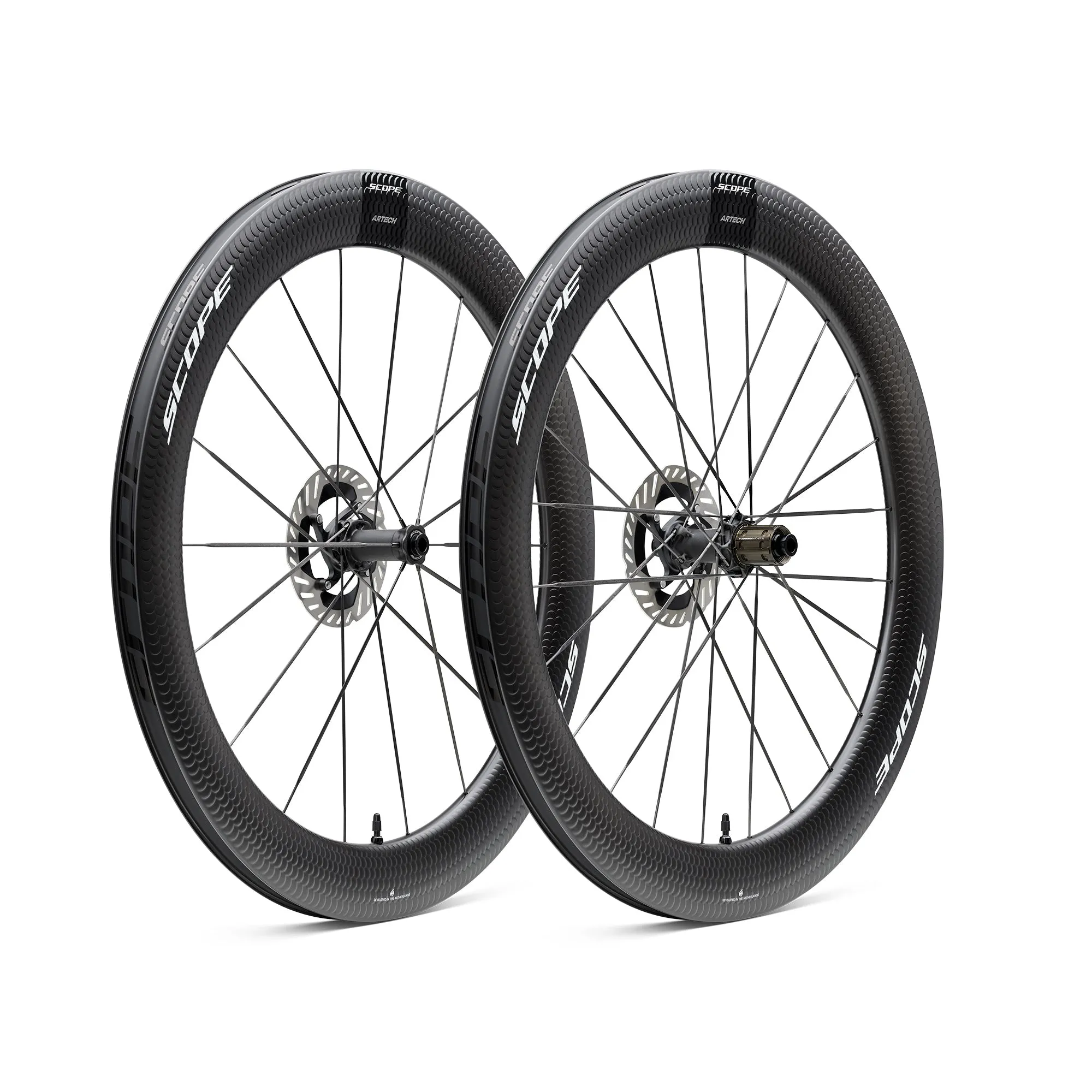 SCOPE Artech 6 Road Disc Brake Wheelset - White