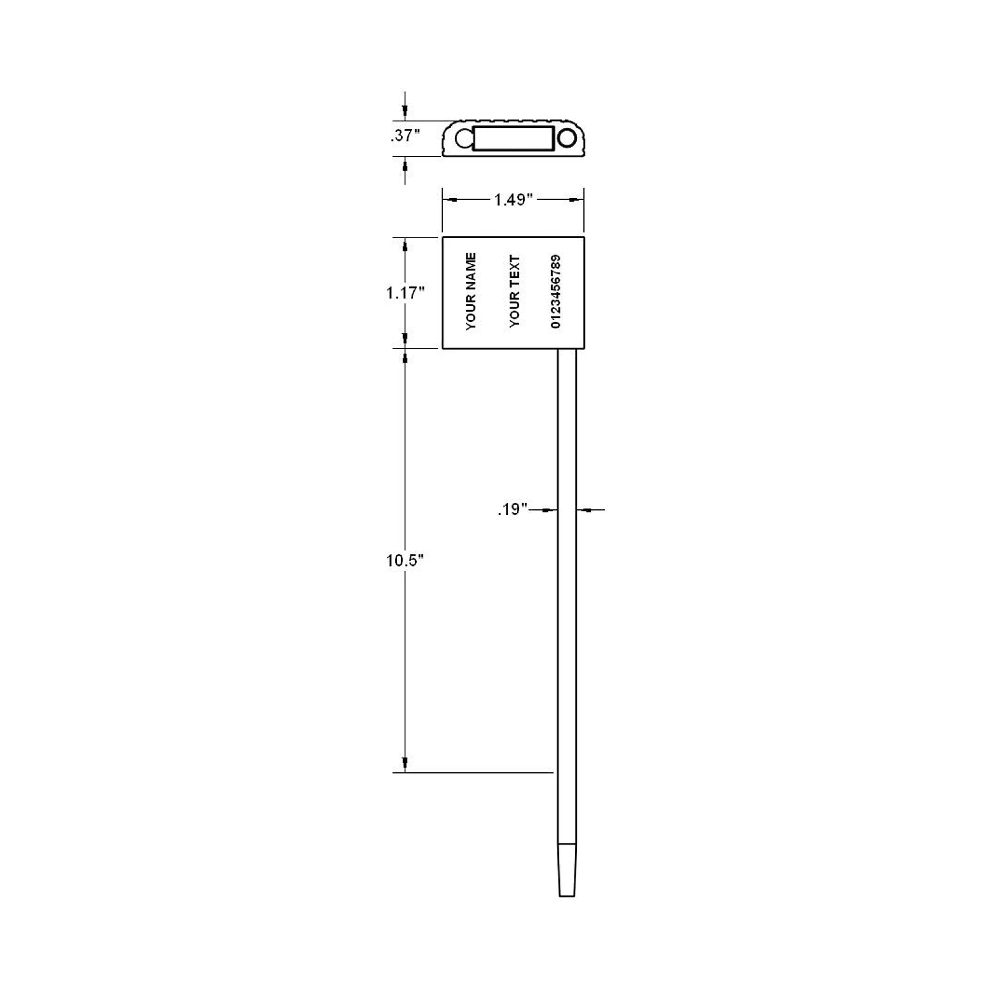 Self Locking Cable Seals - 3/16" (5 mm)