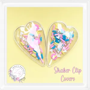 • Shaker Clip Covers • Fits 5cm Snap Clips • Per Pair •