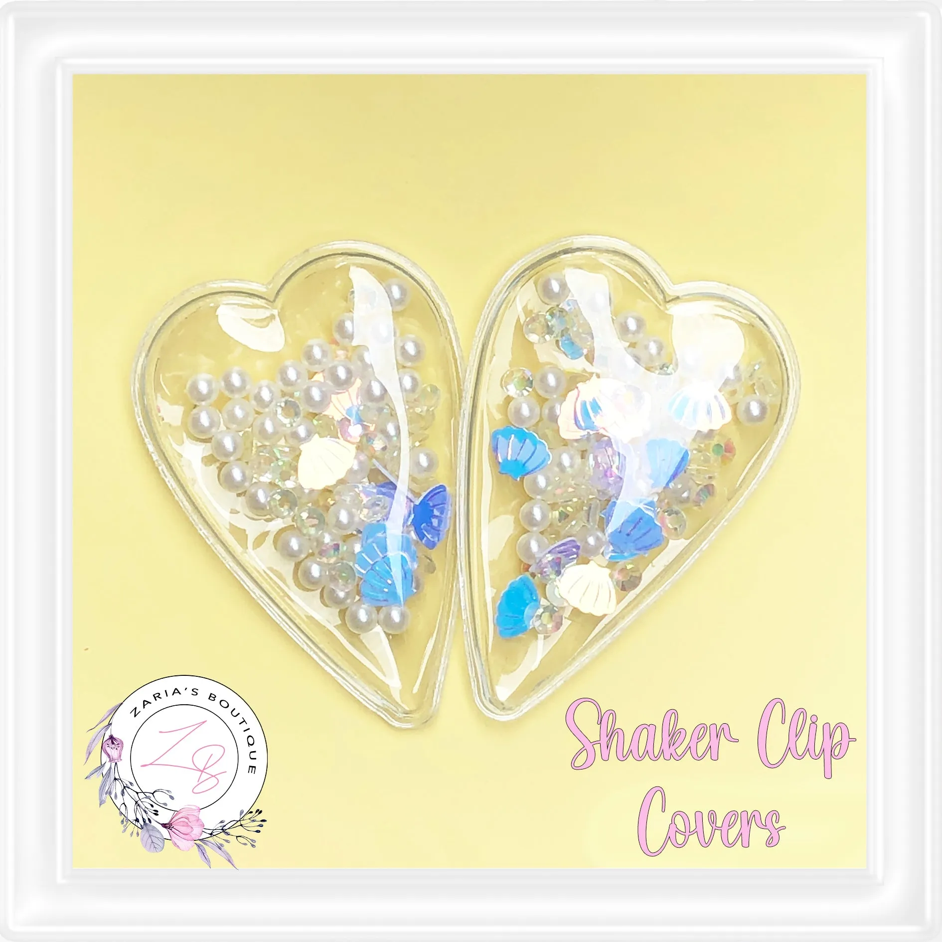 • Shaker Clip Covers • Fits 5cm Snap Clips • Per Pair •