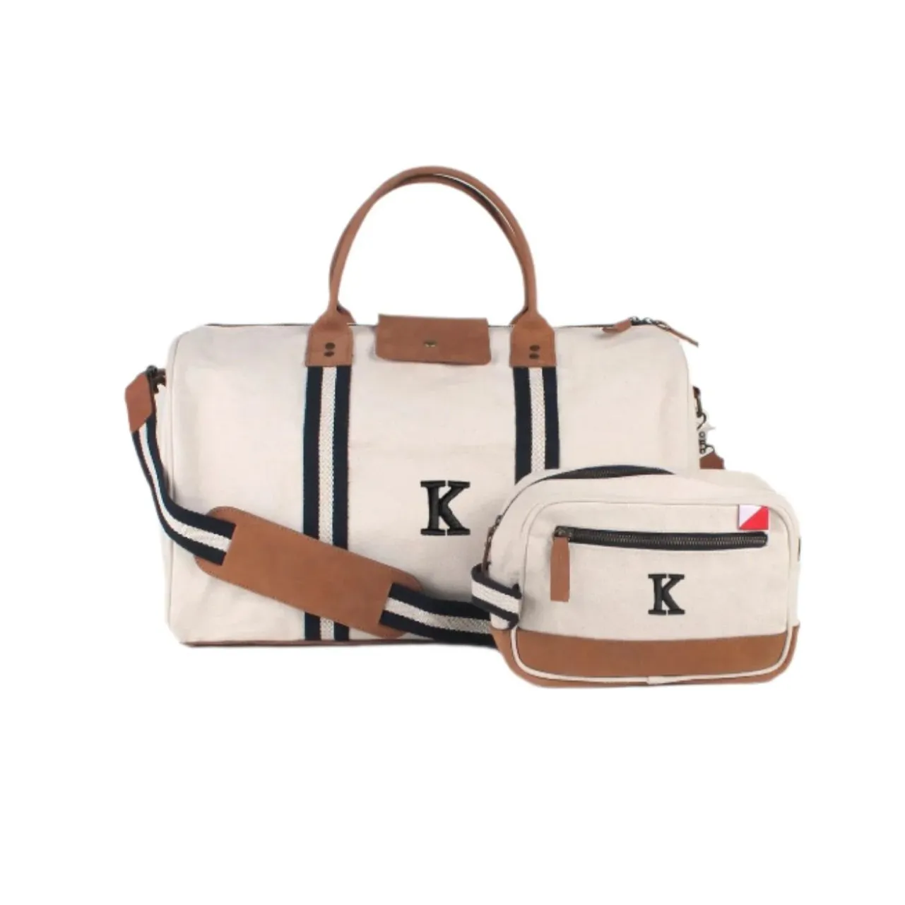 Shore Bag Tourist Duffle Travel Set For Men with Monogram