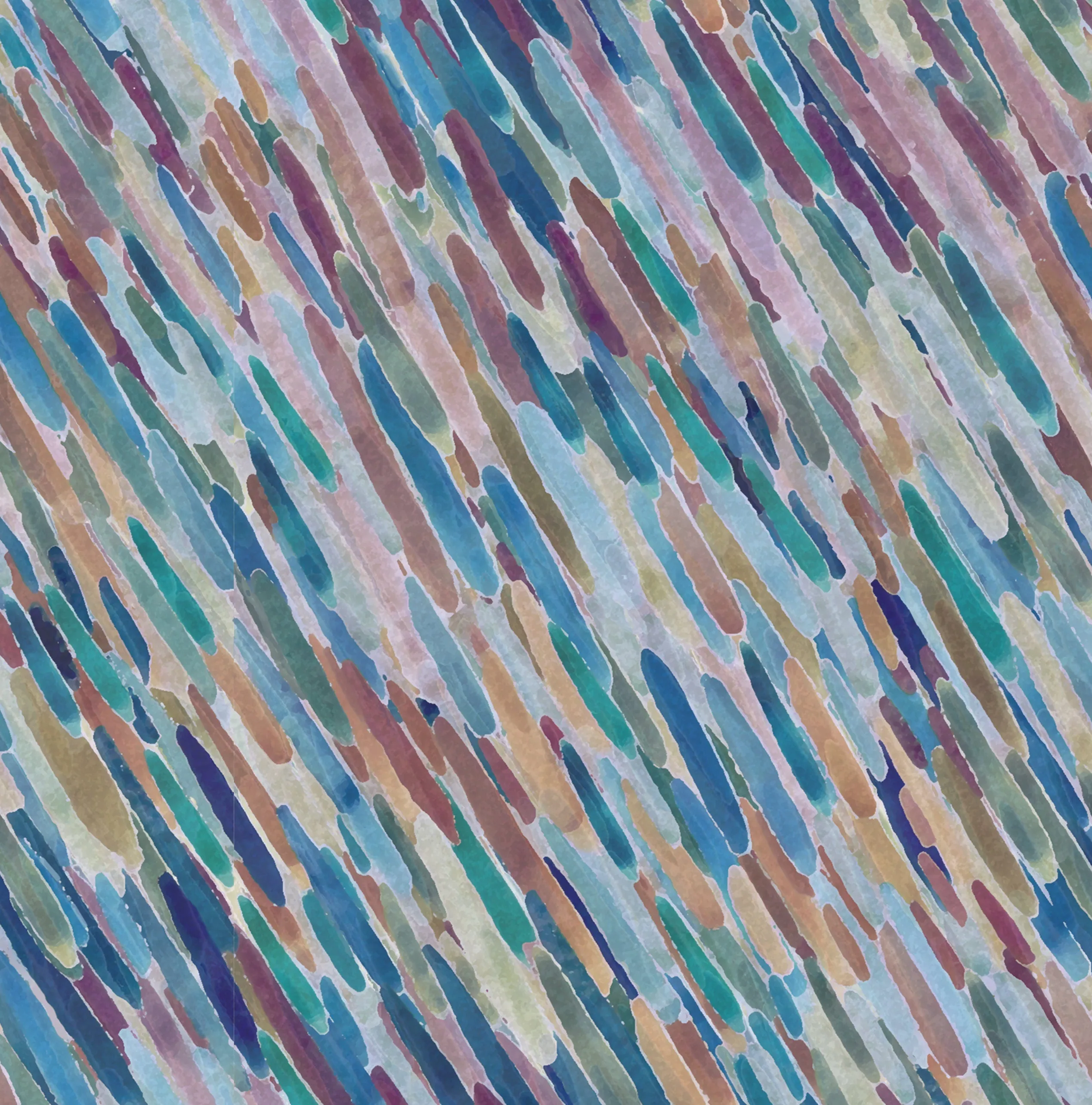 Silk Pocket Square Hand  painted Vibrant Abstract