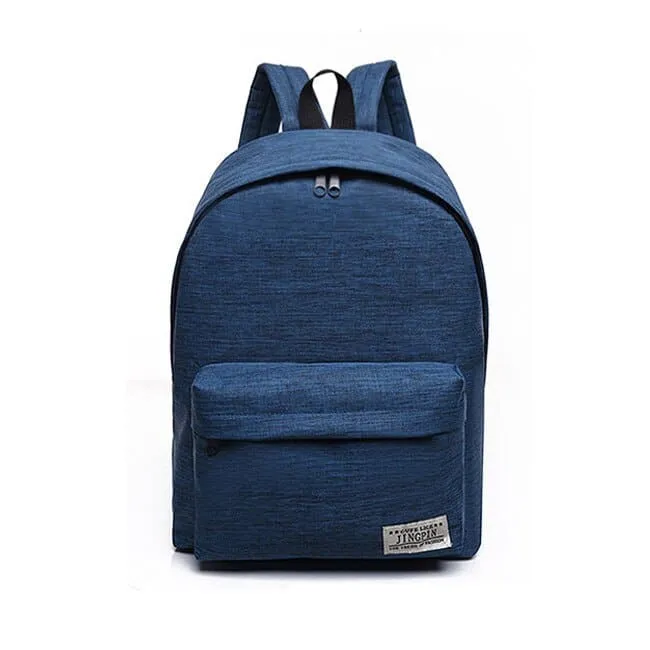 Simple Canvas School Backpacks
