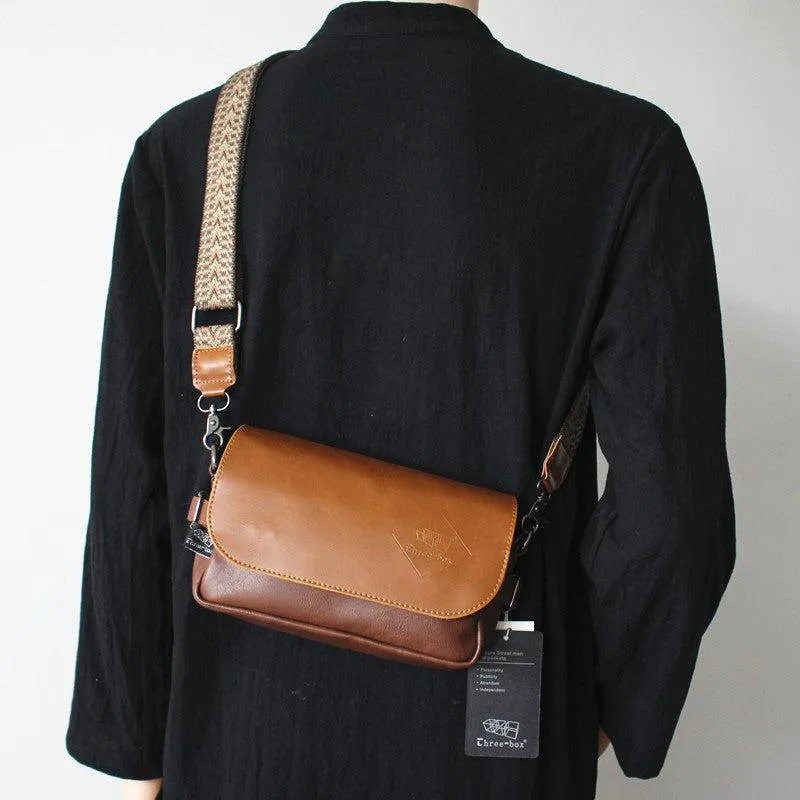 Small Faux Leather Flap Bag