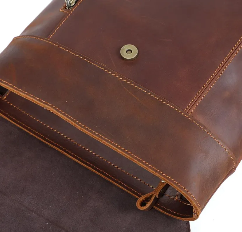Small Leather Rucksack  | Atlantic Ocean